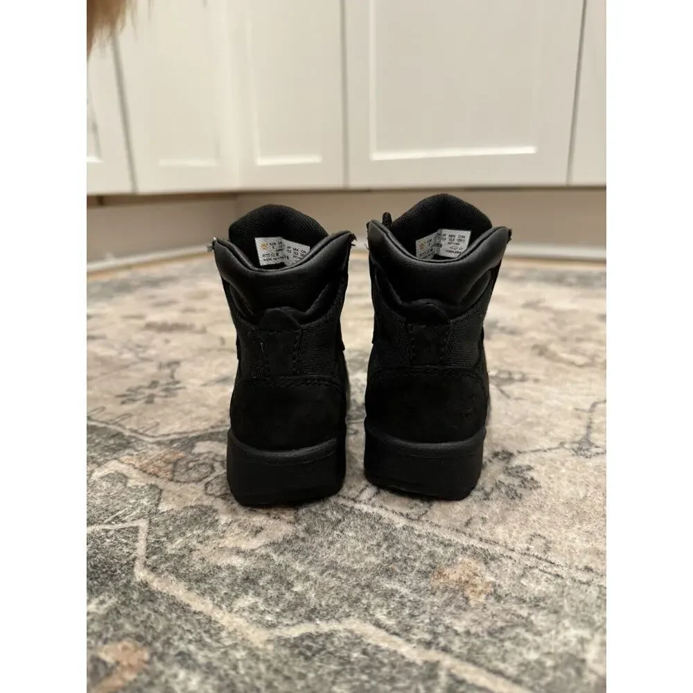 Timberland 6 inch‎ Field Boots - Toddler/baby Black Nubuck size 5C With Bonobos